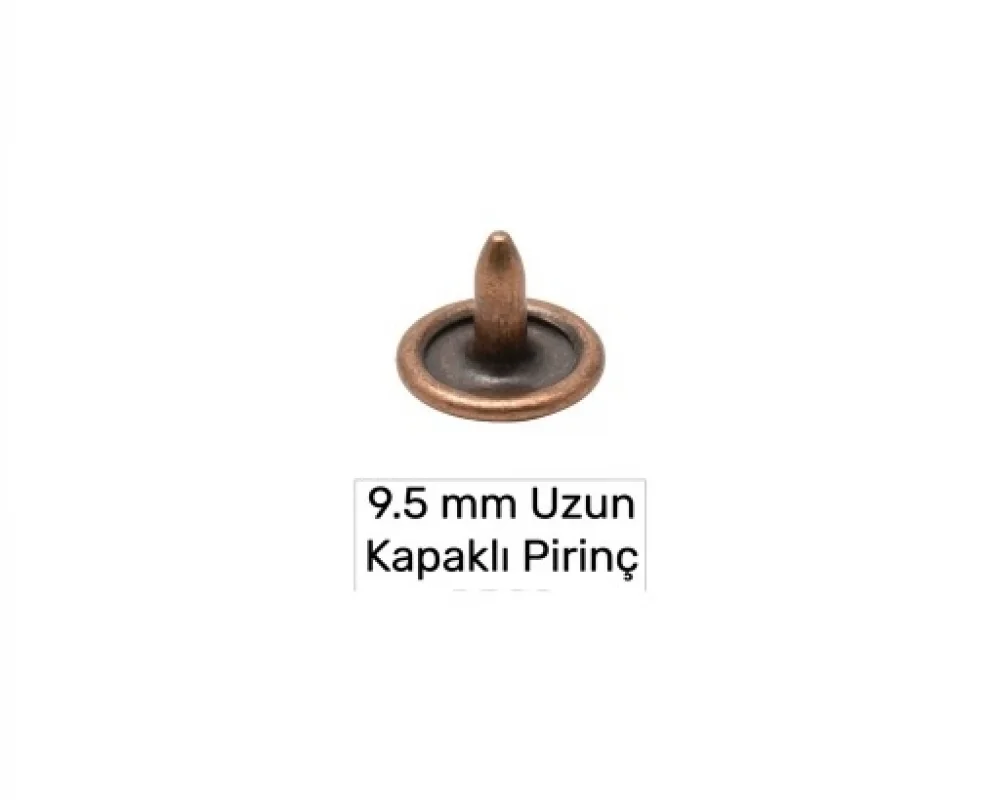 9.5 Mm Pirinç Çivi Kapaklı Uzun - Bakır Oksit