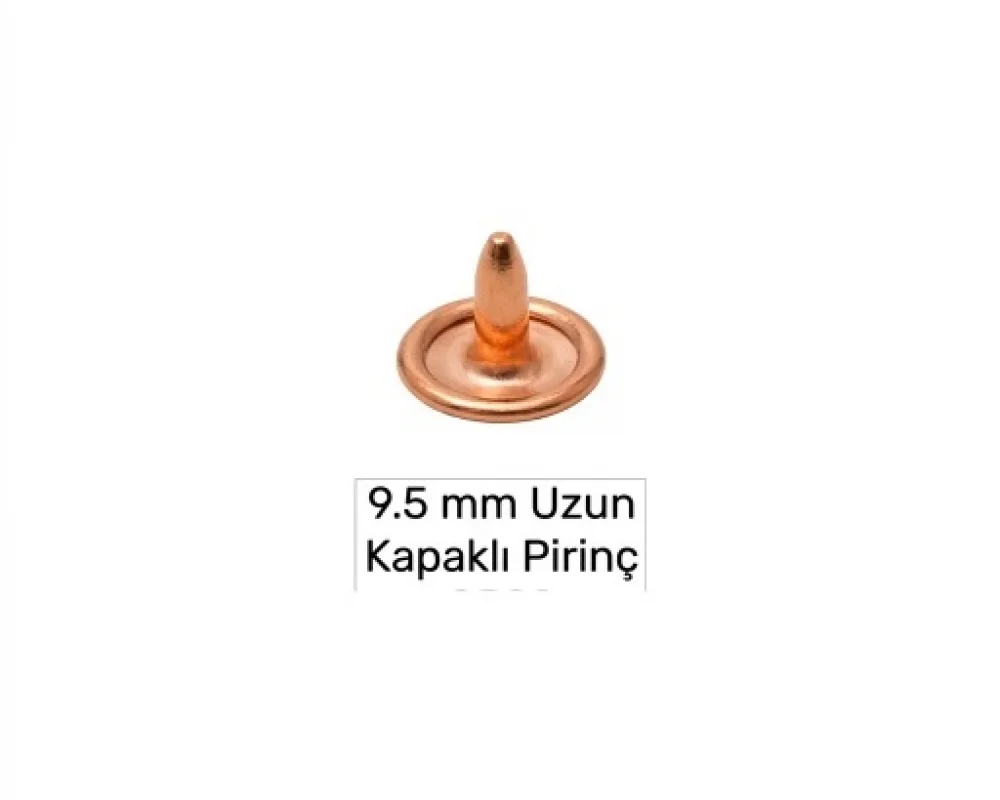 9.5 Mm Pirinç Çivi Kapaklı Uzun - Bakır