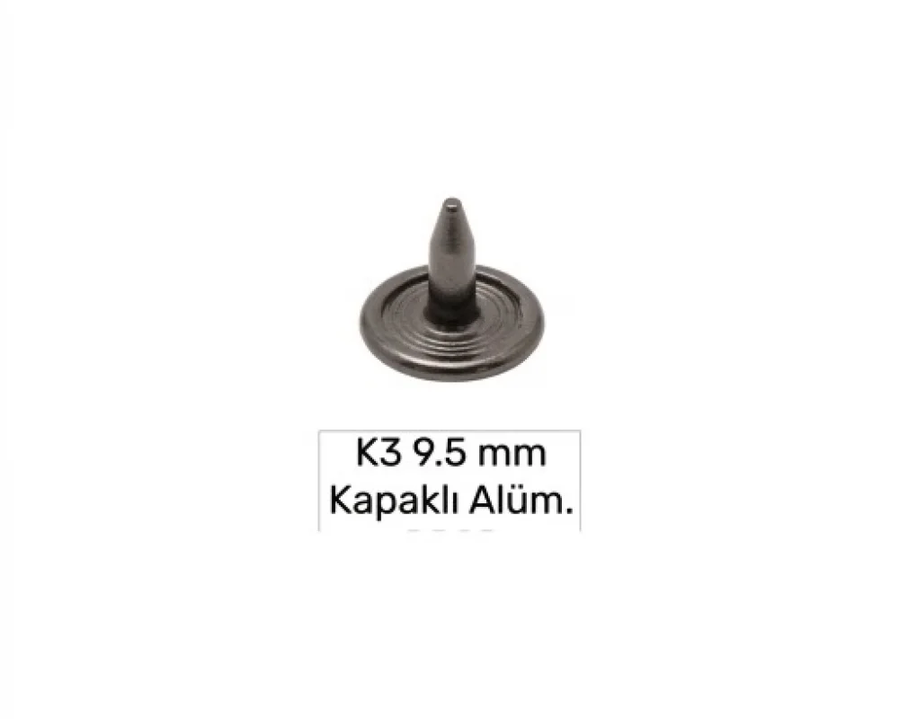 9.5 Mm Kapaklı Alüminyum Çivi K-3 - Siyah Free Nikel