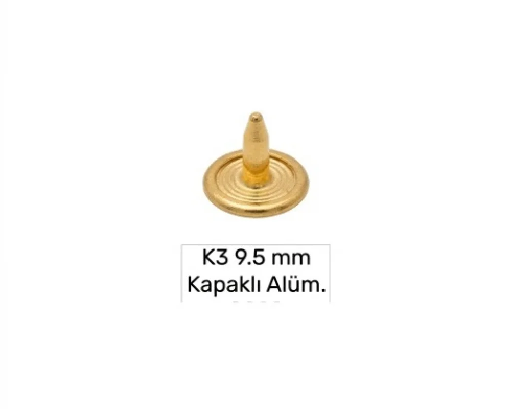 9.5 Mm Kapaklı Alüminyum Çivi K-3 - Sıcak Sarı Free Nikel