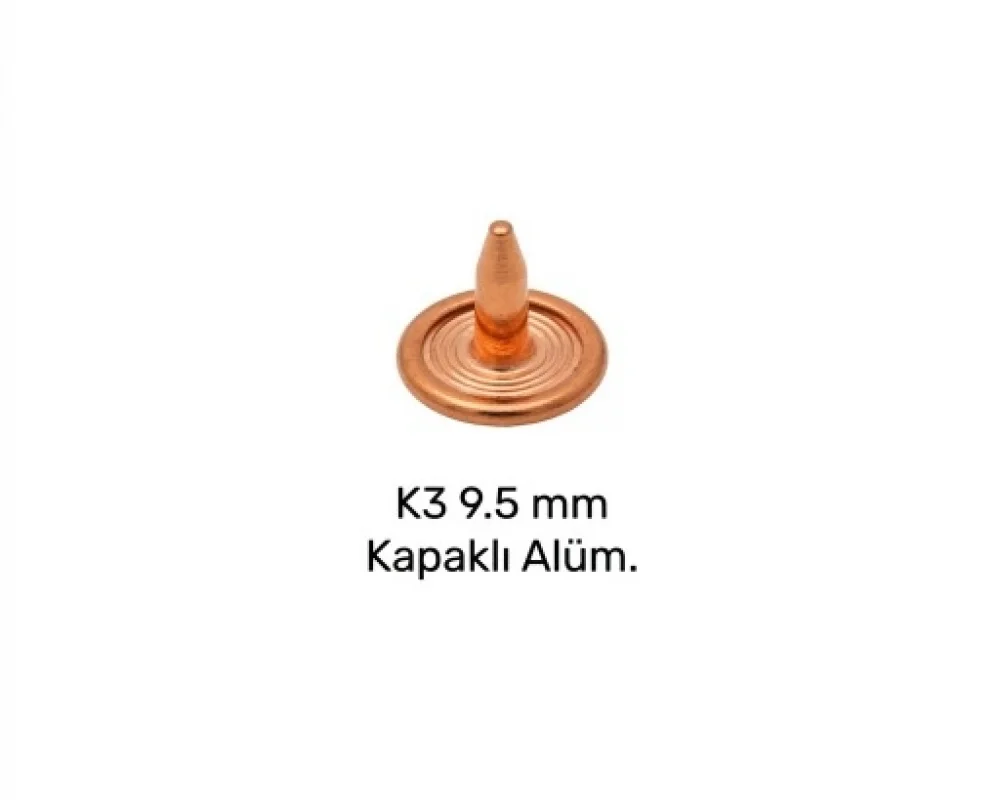 9.5 Mm Kapaklı Alüminyum Çivi K-3 - Bakır