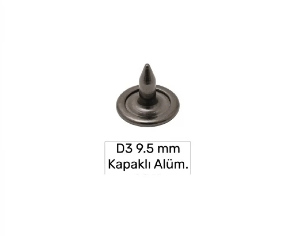 9.5 Mm Kapaklı Alüminyum Çivi D-3 - Siyah Free Nikel