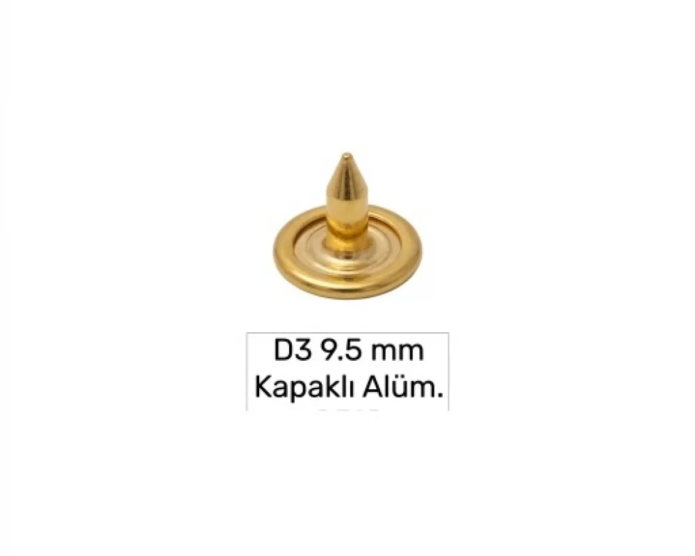 9.5 Mm Kapaklı Alüminyum Çivi D-3 - Sıcak Sarı Free Nikel