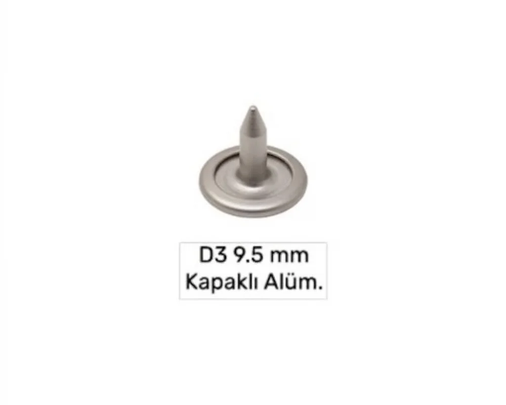 9.5 Mm Kapaklı Alüminyum Çivi D-3 - Mat Free Nikel