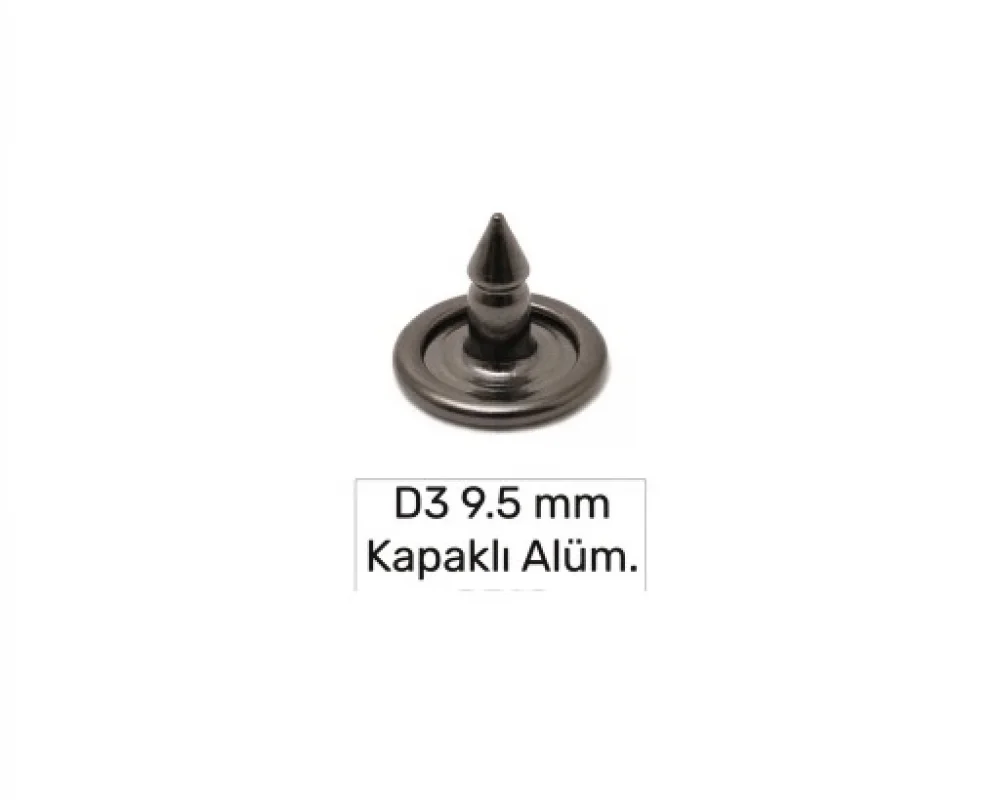 9.5 Mm Kapaklı Alüminyum Çivi D-3 - Siyah Nikel*