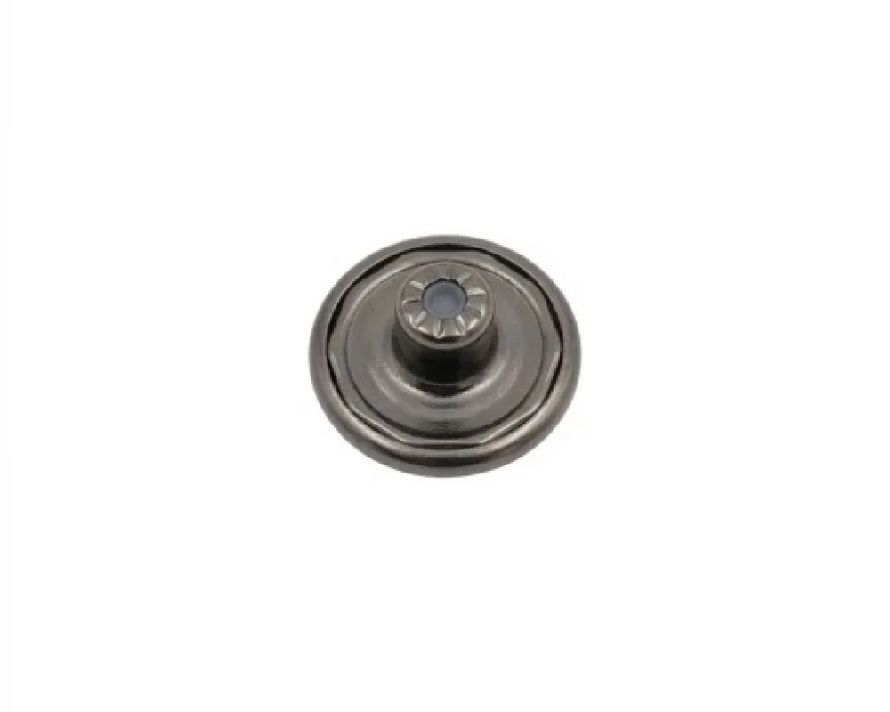 18 Mm Paslanmaz Sabit Kot Düğmesi (Mgn Kp-As) T2 - Siyah Free Nikel