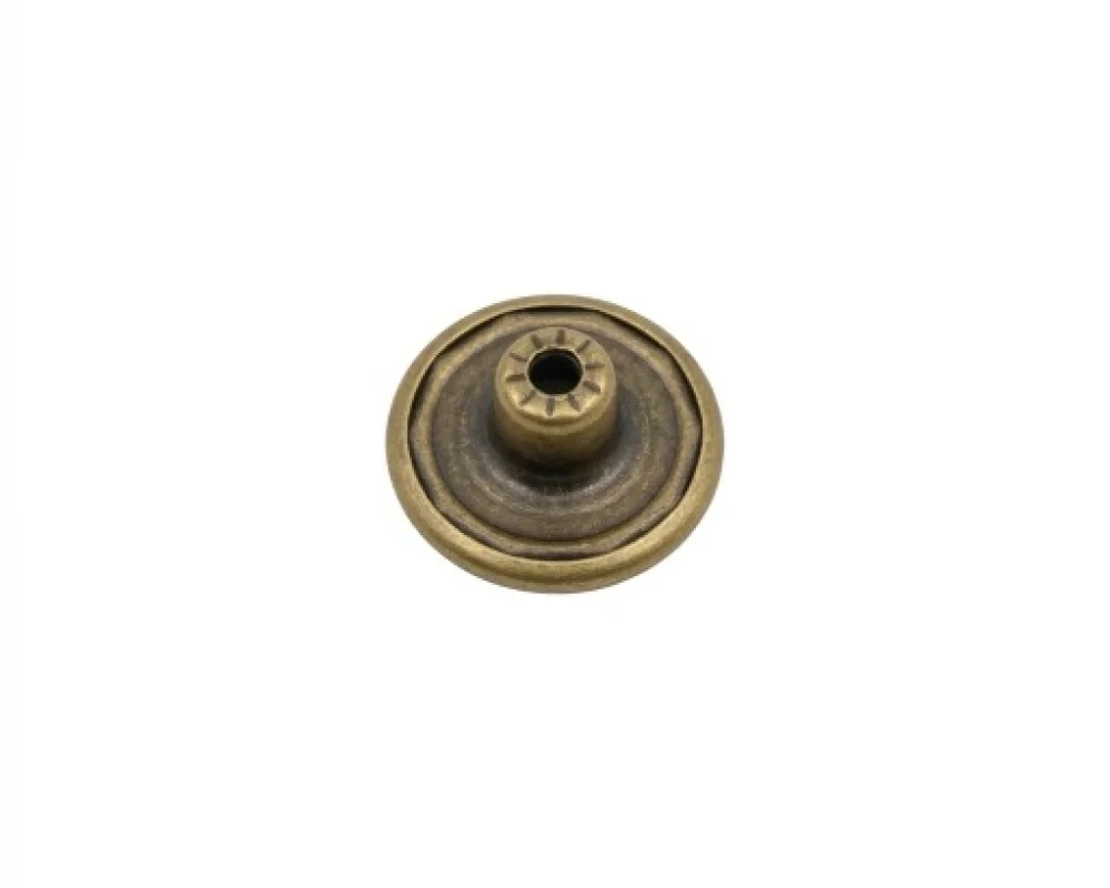 20 Mm Paslanmaz Sabit Kot Düğmesi (Mgn Kp-As)T2 - Antik Sarı