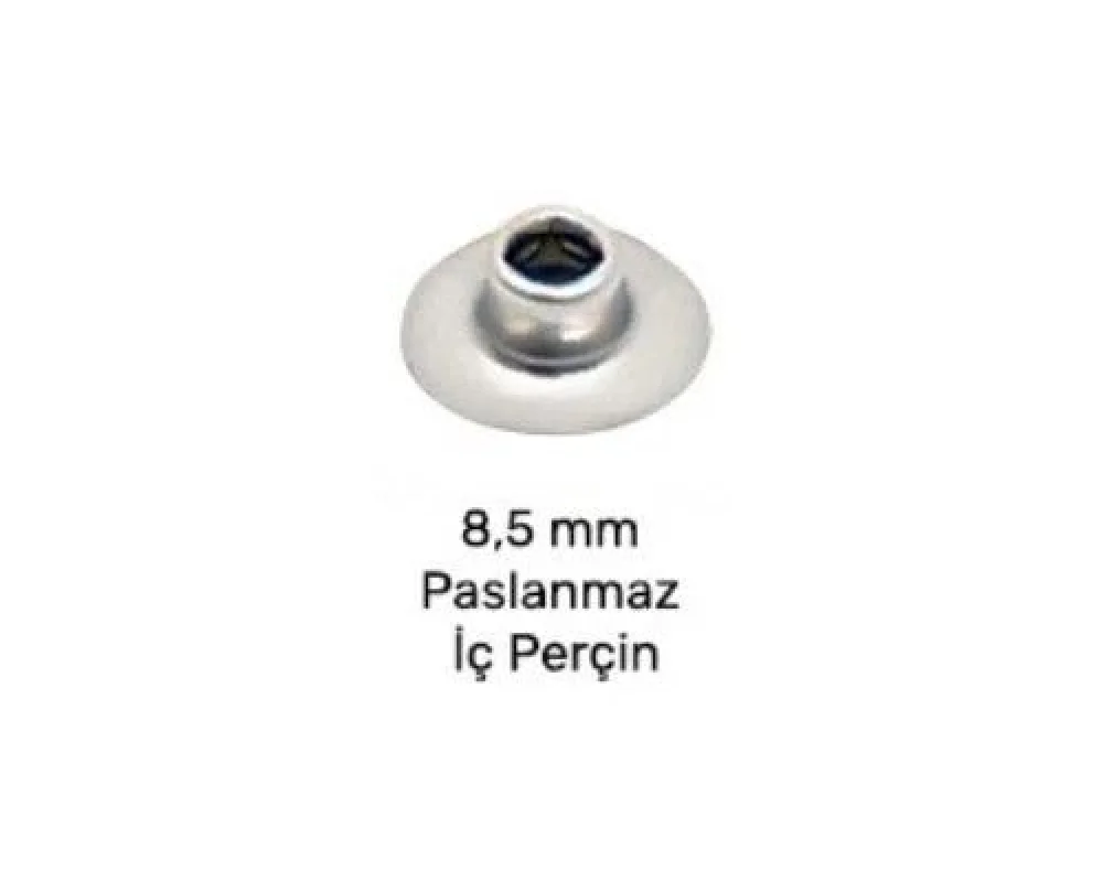 8.5 Mm Paslanmaz İç Rivet Parça - Free Nikel