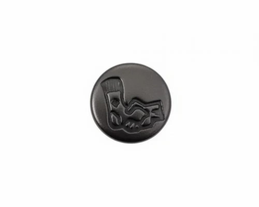 9.5 Mm Çorap Model Kapaklı Dişi Logolu - Siyah Free Nikel