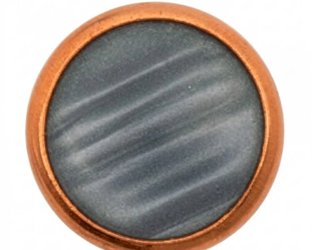 9.5 Mm Damarlı Kafa Parça Klıkıt Çıtçıt ( Dmr05 ) - Bakır