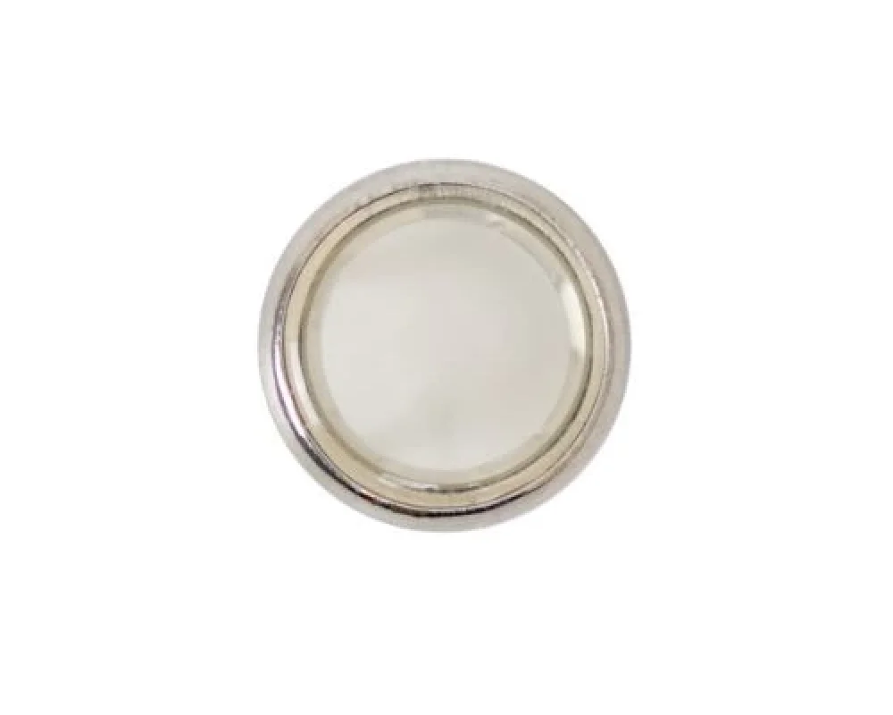 9.5 Mm Uzun Şeffaf Kafa Parça Klikıt Çıtçıt - Mat Free Nikel