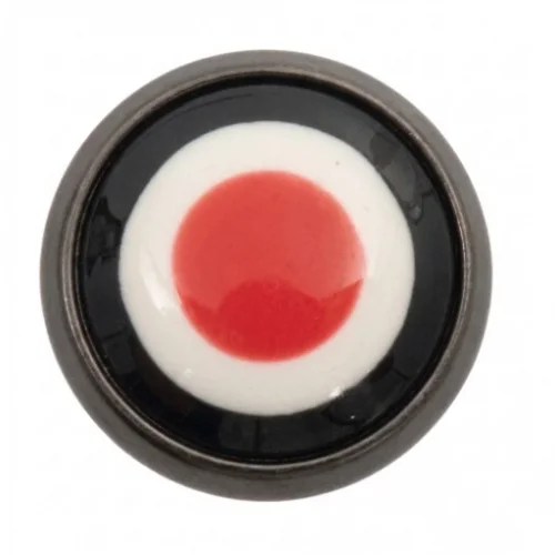 11.5 Mm Uzun Damarlı Kafa Parça Klikıt Çıtçıt - Siyah Free Nikel