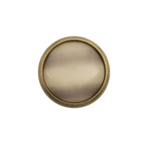 11.5 Mm Uzun Damarlı Kafa Parça Klıkıt Çıtçıt ( Dmr20 ) - Antik Sarı