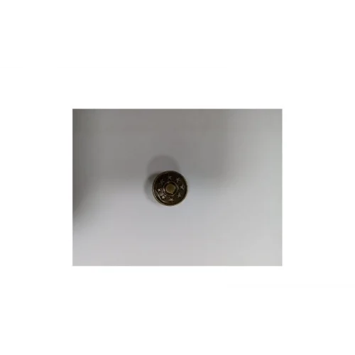 17 Mm Paslanmaz Kot Düğmesi Yıldız Logolu - Antik Sarı