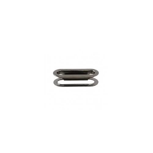2 No Oval Eyelet - Siyah Free Nikel