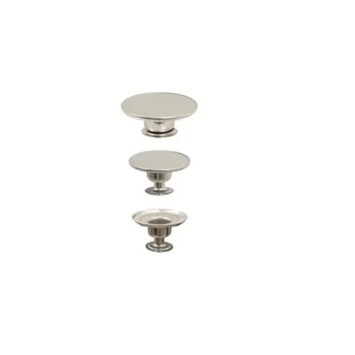 20 Mm Paslanmaz Delikli Oynar Kot Düğmesi (Mgn Kp-As) - Antik Sarı