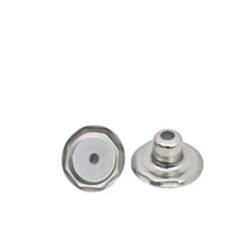 20 Mm Paslanmaz Kot Düğmesi Sabit Çanak Parça Plastikli T2 - Free Nikel