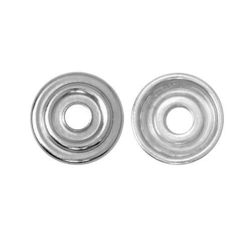 54 Kapak Altı Metal Pul Parça Çıtçıt - Free Nikel