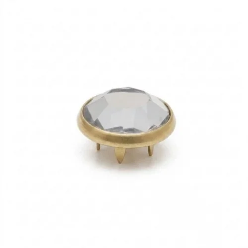 7.5 Mm Prong Snap Button Crystal Cap Part - Ham