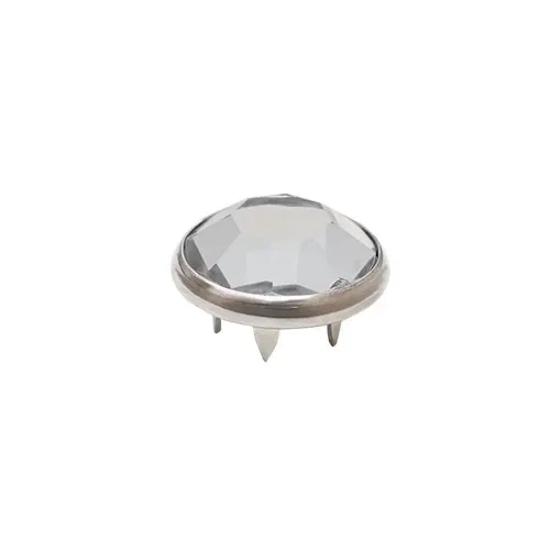 7.5 Mm Prong Snap Button Crystal Cap Part - Free Nikel