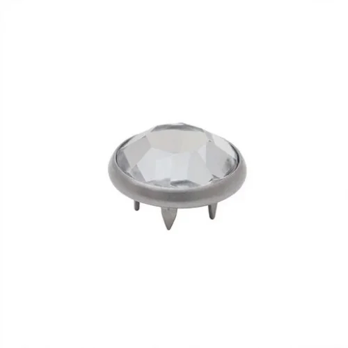 7.5 Mm Prong Snap Button Crystal Cap Part Long - Kalay