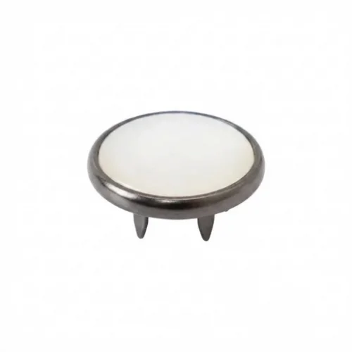 8.5 Mm Prong Snap Button Pearl Cap Part - Siyah Free Nikel