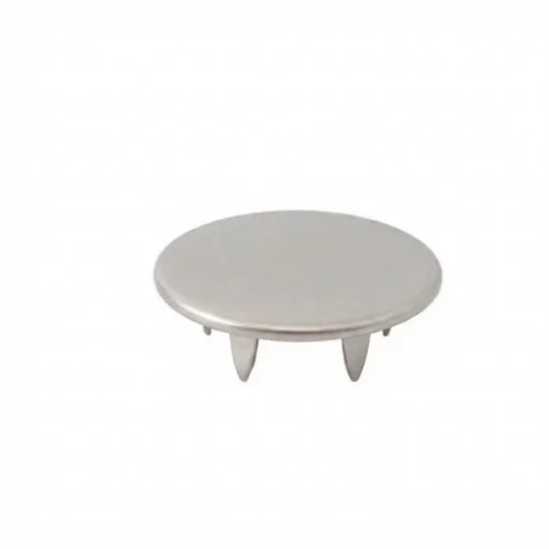 10 Mm Prong Snap Button Cap Part - Mat Free Nikel
