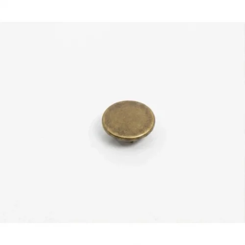 10 Mm Prong Snap Button Flat Cap Part - Antik Sarı