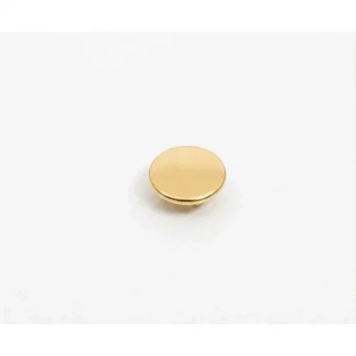 10 Mm Prong Snap Button Flat Cap Part - Sıcak Sarı Free Nikel