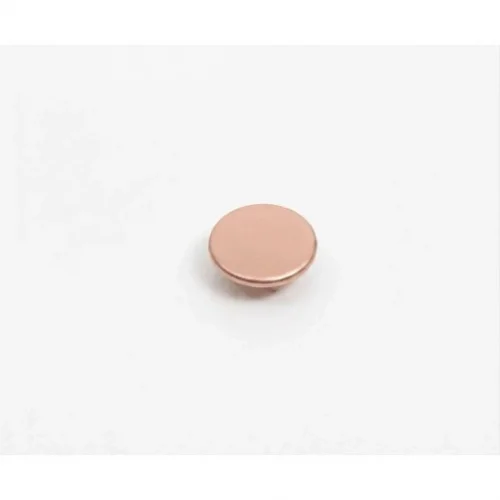 10 Mm Prong Snap Button Flat Cap Part - Bakırlı Kalay