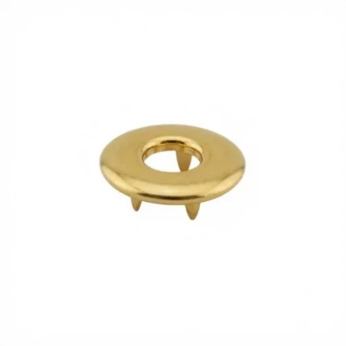 10 Mm Prong Snap Button Hollow Cap Part - Sıcak Sarı Free Nikel
