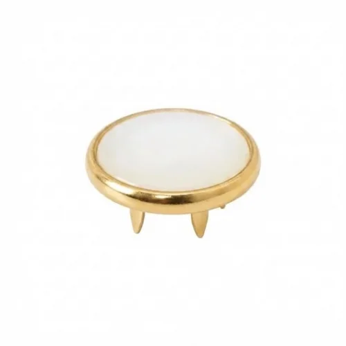 9.5 Mm Prong Snap Button Pearl Cap Part - Sıcak Sarı Free Nikel