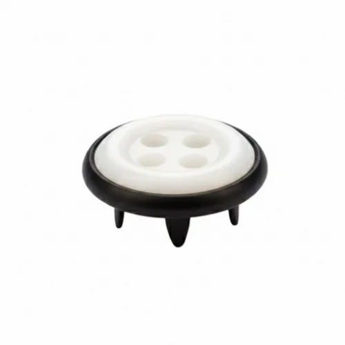 9.5 Mm Prong Snap Button With Button Design Marble Pearl Cap Part - Avrupa Siyah Oksit