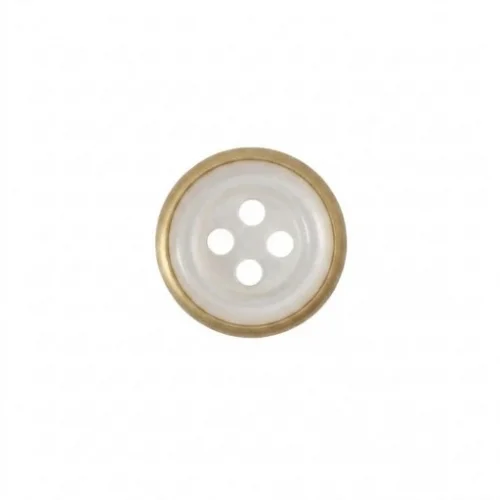 9.5 Mm Prong Snap Button With Button Design Marble Pearl Cap Part Long - Ham