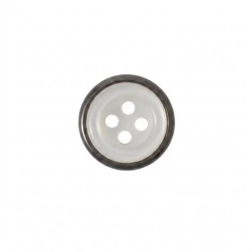 9.5 Mm Prong Snap Button With Button Design Marble Pearl Cap Part Long - Siyah Free Nikel