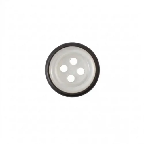9.5 Mm Prong Snap Button With Button Design Marble Pearl Cap Part Long - Avrupa Siyah Oksit