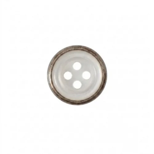 9.5 Mm Prong Snap Button With Button Design Marble Pearl Cap Part Long - Kalay Oksit