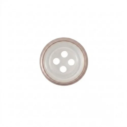9.5 Mm Prong Snap Button With Button Design Marble Pearl Cap Part Long - Bakırlı Kalay