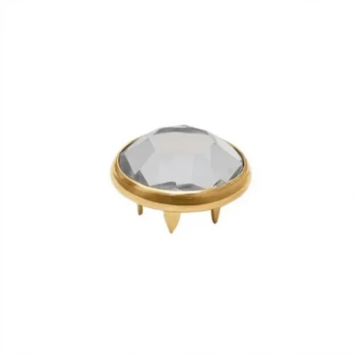 9.5 Mm Prong Snap Button Crystal Cap Part - Sıcak Sarı Free Nikel