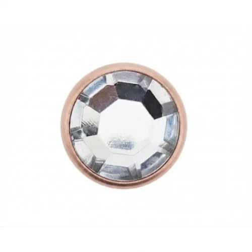 9.5 Mm Prong Snap Button Crystal Cap Part Long - Bakırlı Kalay