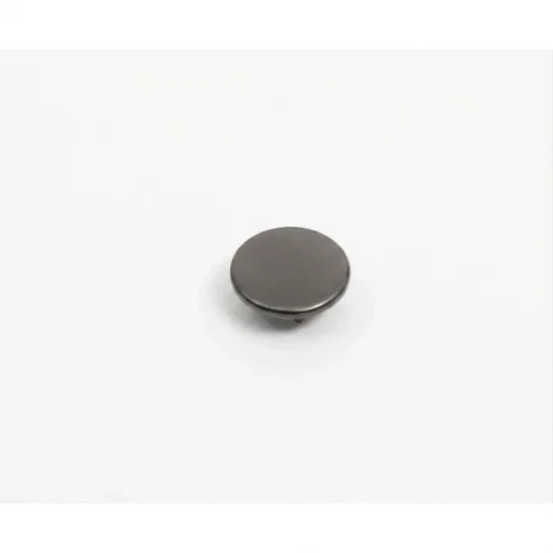 11.5 Mm Prong Snap Button Flat Cap Part - Siyah Nikel*