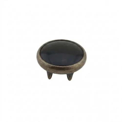 10.5 Mm Prong Snap Button Black Pearl Cap Part - Kalay Oksit