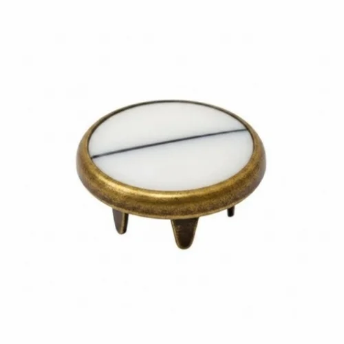 11.5 Mm Prong Snap Button Pearl Cap Part - Antik Sarı