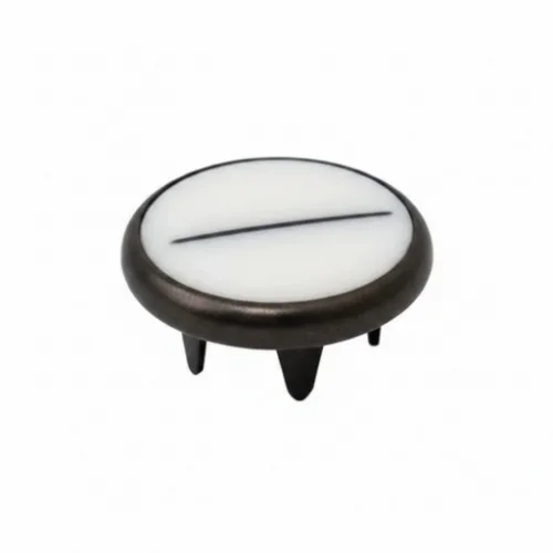 11.5 Mm Prong Snap Button Pearl Cap Part - Siyah Nikel*