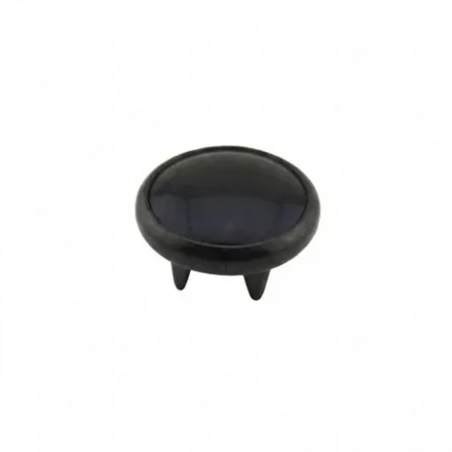 11.5 Mm Prong Snap Button Black Pearl Cap Part - Avrupa Siyah Oksit