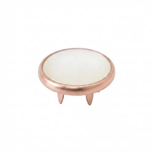 12.5 Mm Prong Snap Button Pearl Cap Part - Bakırlı Kalay