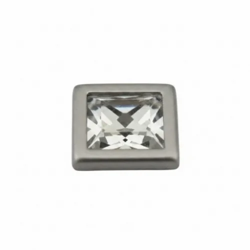 11X11 Mm Prong Snap Button Square Acrylıc Cap - Kalay