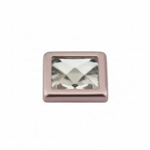 11X11 Mm Prong Snap Button Square Acrylıc Cap - Bakırlı Kalay