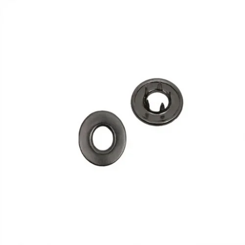 16 Mm Prong Snap Button Hollow Cap Part (10.5 Mm Kesicili) - Siyah Free Nikel