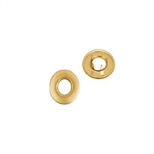16 Mm Prong Snap Button Hollow Cap Part (10.5 Mm Kesicili) - Sıcak Sarı Free Nikel